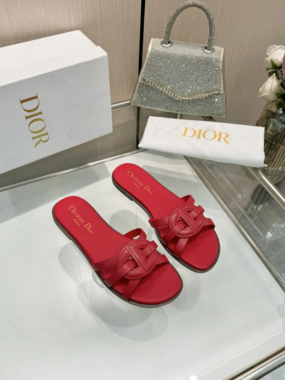 👟👟Ex-factory price 340👟👟 Dior new model, 9 colors available, cowhide fabric, code number 35-42, leather sole +40